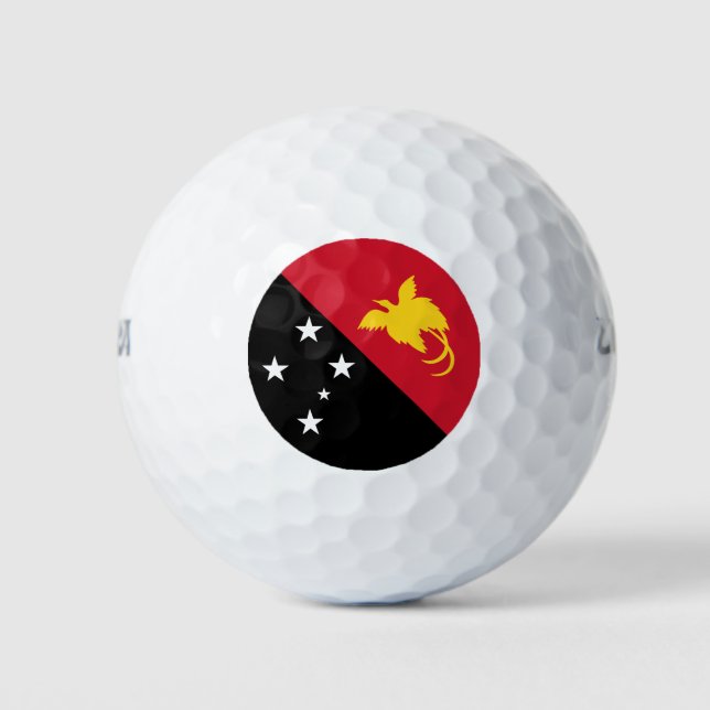 Balles De Golf Drapeau Papouasie-Nouvelle-Guinée (Devant)