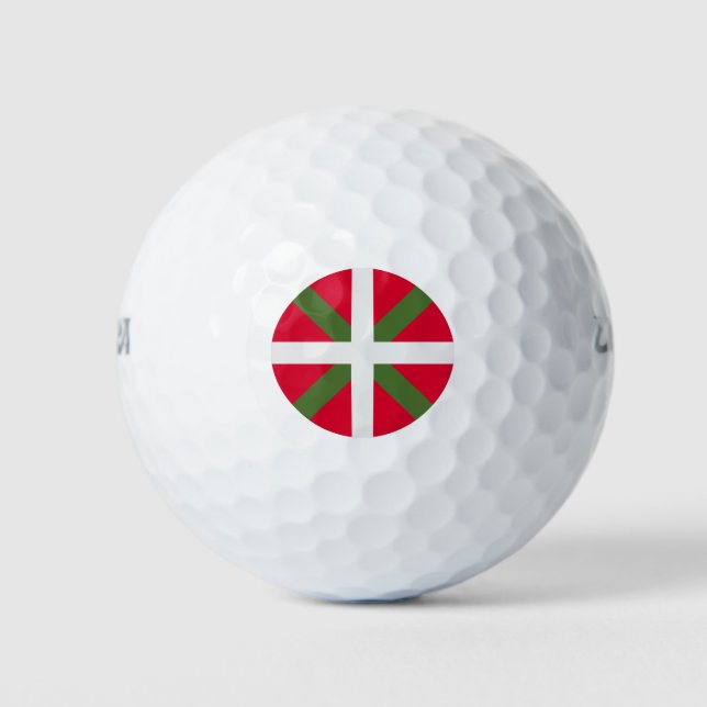 Balles De Golf Drapeau Pays Basque (Devant)