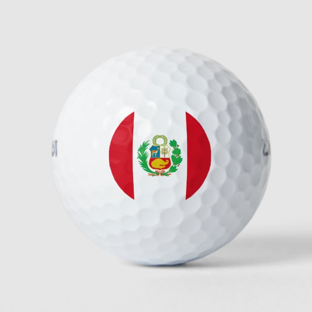 Balles De Golf Drapeau péruvien (Devant)