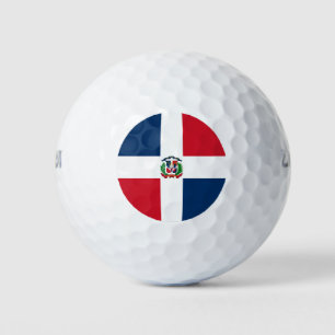 Balles De Golf Drapeau République Dominicaine Rouge, Blanc, Bleu