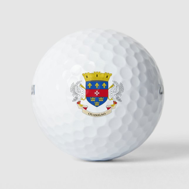 Balles De Golf Drapeau Saint-Barthélemy (Devant)