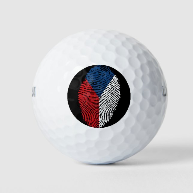 Balles De Golf Drapeau tactile tchèque (Devant)