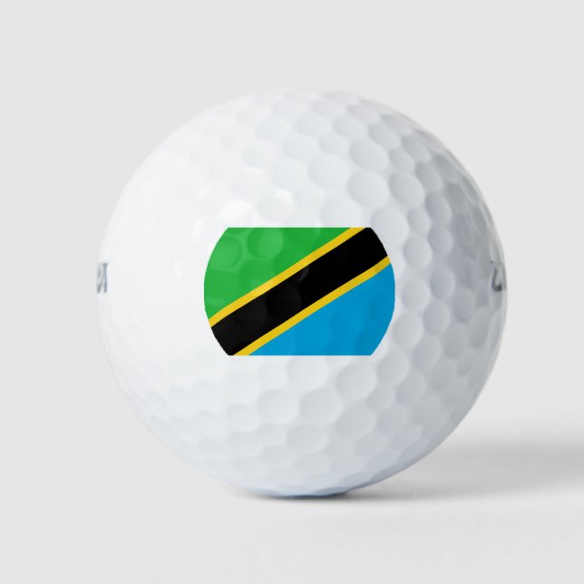 Balles De Golf Drapeau tanzanien (Devant)