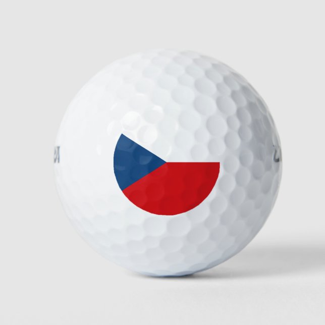 Balles De Golf Drapeau tchèque (Devant)