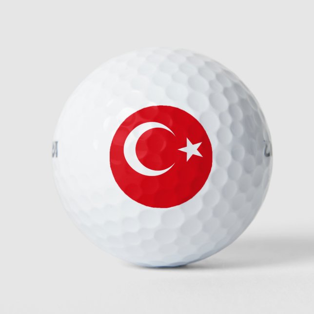 Balles De Golf Drapeau turc (Devant)
