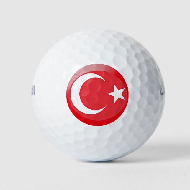 Balles De Golf Drapeau turc (Devant)