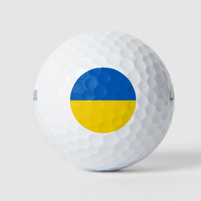 Balles De Golf Drapeau ukrainien (Ukraine) (Devant)