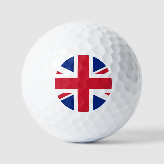 Balles De Golf Drapeau Union Jack via gbcnt (Recto)