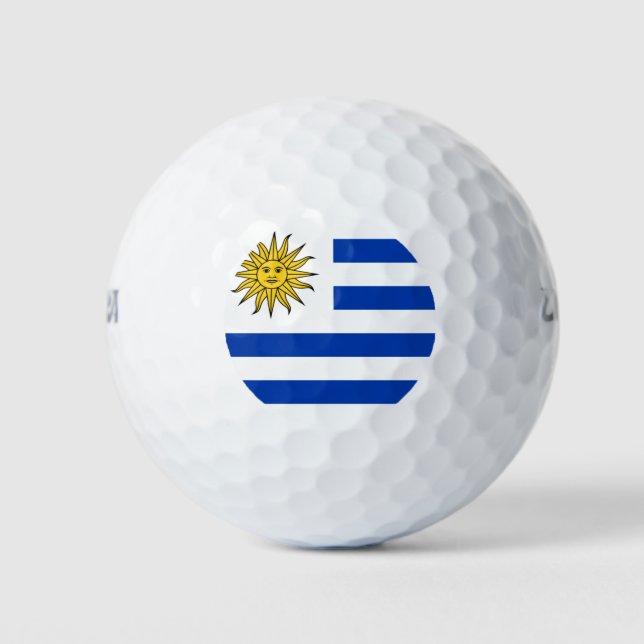 Balles De Golf Drapeau uruguayen (Devant)