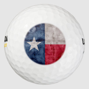 Balles De Golf Drapeau vintage patiné d'état du Texas