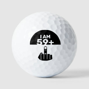 Balles De Golf Drôle 60e cadeau d'anniversaire, 59 Plus un