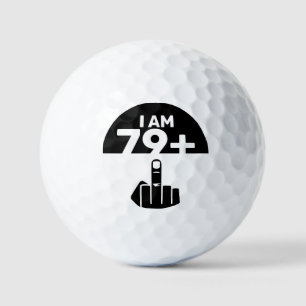 Balles De Golf Drôle 80e cadeau d'anniversaire, 79 Plus un