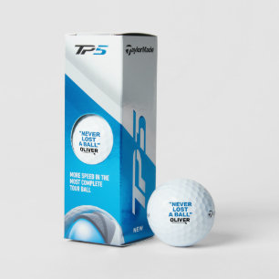 Balles De Golf Drôle Citation Bleue Perdue Balls de Golf