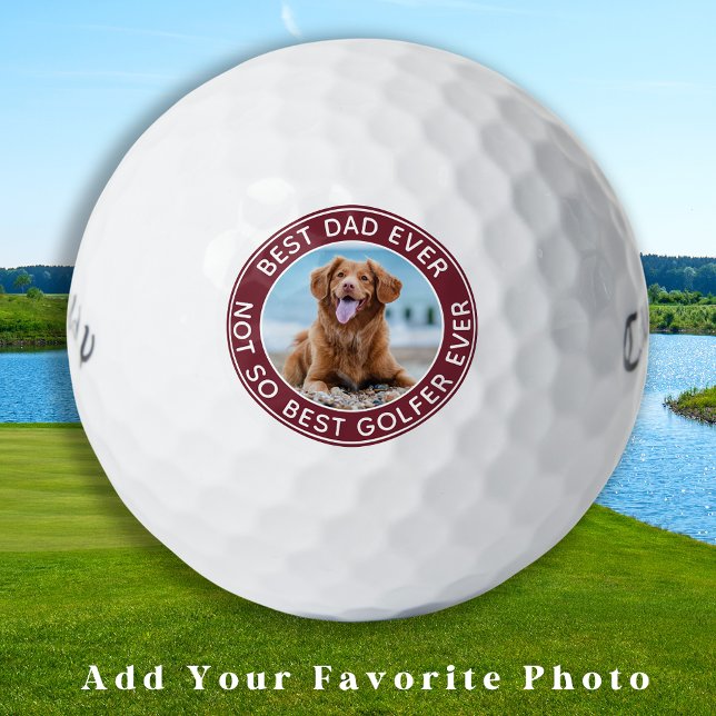Balles De Golf Drôle DAD Customisé animal de compagnie chien phot (Créateur téléchargé)