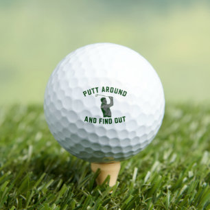 Balles De Golf Drôle de Putt Around et découvrez Sarcastic Golfin