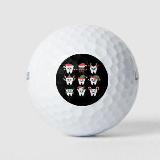 Balles De Golf Drôle Dental Noël Dents mignon Noël Dentiste