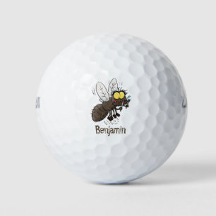 Balles De Golf Drôle dessin animé d'insecte de la mouche à cheval