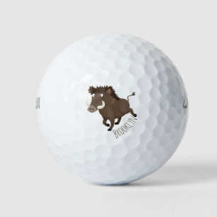 Balles De Golf Drôle dessin humoristique de rasoir de sanglier