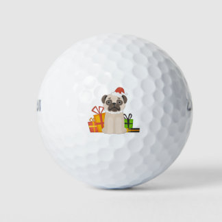 Balles De Golf Drôle Noël Carlin chien Amoureux des animaux Xmas 