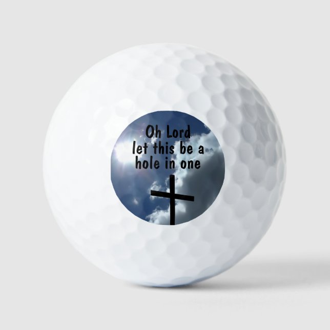 Balles De Golf Drôle Prière Golfeur Balls de golf (Recto)