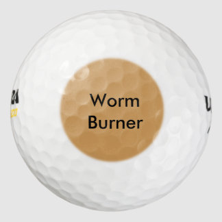 Balles De Golf Drôle Sayings Golf Balls - Worm Burner