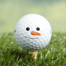 Drôle Snowman Face Golfer Cadeau