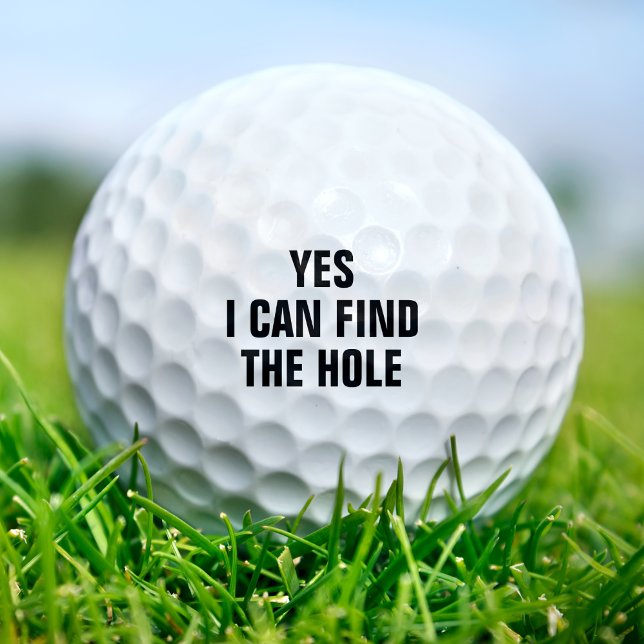 Balles De Golf Drôle Trouvez le trou Golfing Golfing Dirty Joke (Funny Find the Hole Golfer Golfing Dirty Joke Golf Balls
)