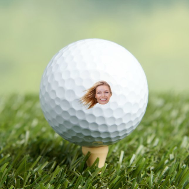 Balles De Golf Drôle Visage Coupé Femmes Golfer Photo personnalis (T-shirt Insitu)