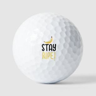 Balles De Golf Drôles de faveurs de fête à la banane rétro avec j