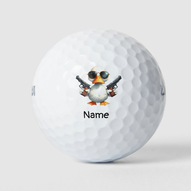 Balles De Golf Duck golfer est golfeur (Devant)