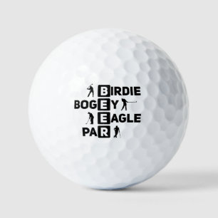 Balles De Golf Eagle Birdie Par Bogey Beer drôle