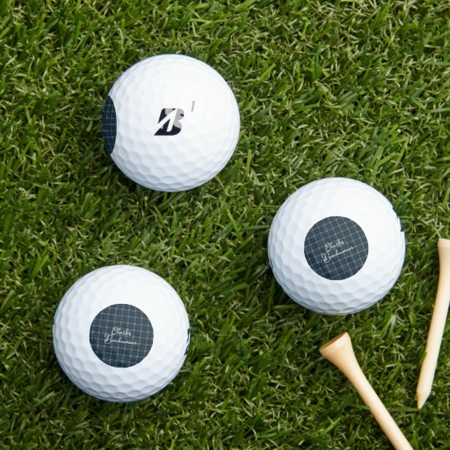 Balles De Golf Earl St. Andrews Original Tartan écossais (Herbe in situ)