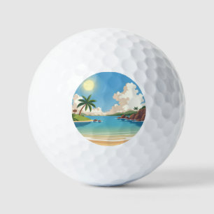 Balles De Golf Économisez l'eau, Buvez des Margs Chapeau de Camio