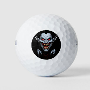 Balles De Golf Eerie Vampire Face Boules de golf