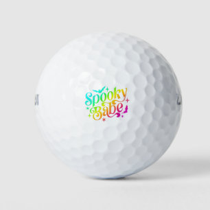Balles De Golf Éffrayant Babe Arc-En-Ciel Halloween Trick Ou Trea