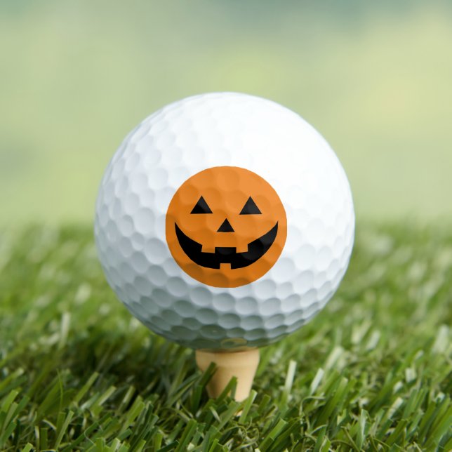 Balles De Golf Éffrayant orange noir Jack-o'-lantern drôle Hallow (T-shirt Insitu)