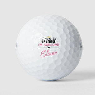 Balles De Golf Elaine Bien sûr Je suis un nom génial