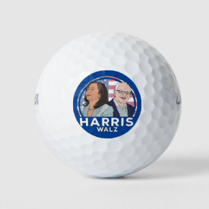 Balles De Golf Élection de Harris Walz