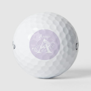 Balles De Golf Élégant moderne do-it-yourself Lavande Blanc Golfe