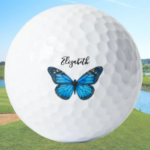 Balles De Golf Elégant papillon Monarque Bleu Dames personnalisée