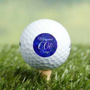 Balles De Golf Elégant Royal Blue 60 et Sassy Birthday Party