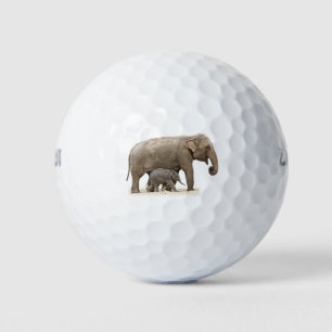 Balles De Golf Eléphant mère et bébé