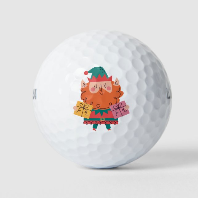 Balles De Golf elfe de Noël (Devant)