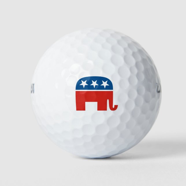 Balles De Golf elphant du parti républicain américain (Devant)