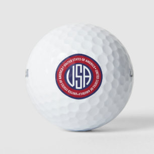 Balles De Golf emblème américain