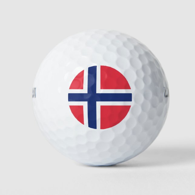 Balles De Golf Emblème de Norway Flag (Devant)