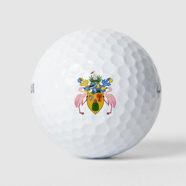 Balles De Golf emblème des îles turques et caicos (Devant)