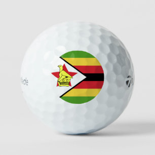 Balles De Golf Emblème du drapeau du Zimbabwe