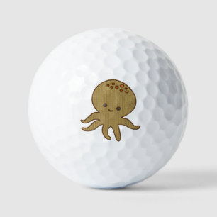 Balles De Golf Embroderie de caricature octopus mignonne Imprimer