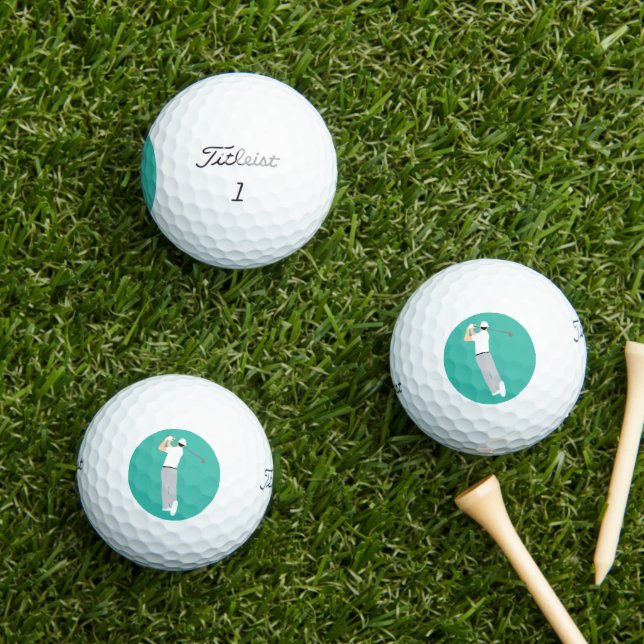 Balles De Golf émoticône (Herbe in situ)